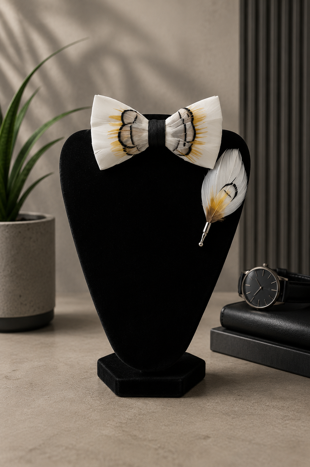 Feather Bow Ties