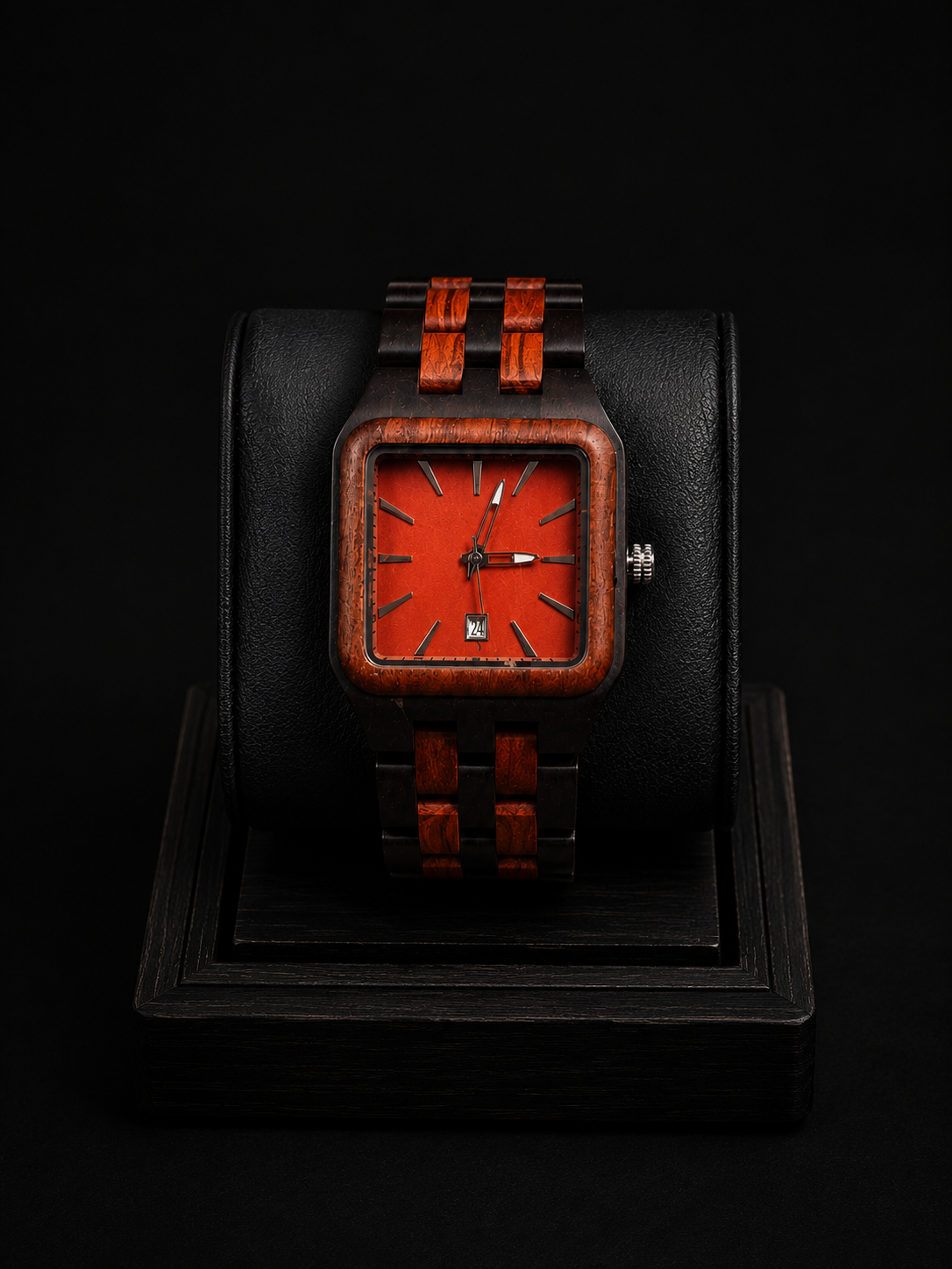 Bold Crimson Dial Statement Watch