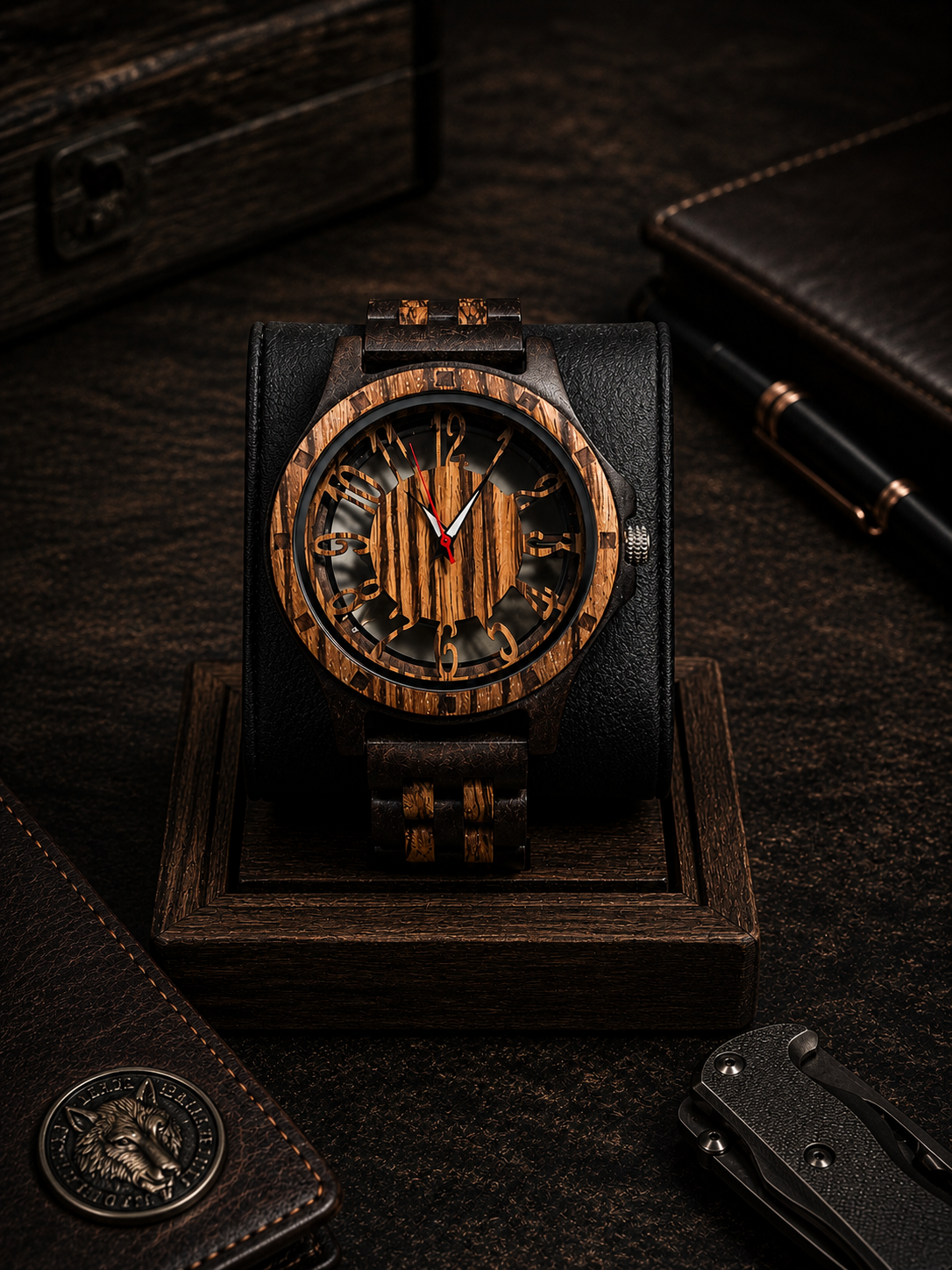 Bold Zebrawood Dial Statement Watch
