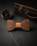 Distinguished Sartorial Bow Tie with Cork Accent