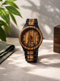 Zebra Wood Watch. Bold Luxury Wooden Timepiece for Men