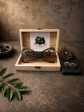 Rustic Scroll Wood Bow Tie Gift Set - Handmade Wooden Bow Tie for Weddings & Formal Events