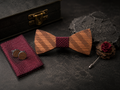 Sophisticated Mulberry Bow Tie Set